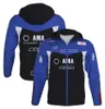 2023 New Moto Racing Team Team Hoodie Ride Motorcycle Ride Blue Keep Warm Quet Zip Fleece Sportswear Motocross Must