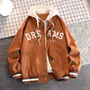 Mens Jackets High Quality Varsity Baseball Uniform Autumn Trendy Brand Allmatch Student Hooded Plus Size Coats Women 230131