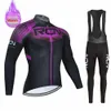 Cykeltröja sätter RCN Pro Team Winter Thermal Fleece Set Racing Bike Suit Mountian Bicycle Clothing Ropa Maillot Ciclismo Hombre 221201