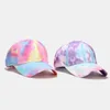 Ball Caps New Fashion Women Женщины галстук Dye Cap Multi -Prercorlor Print Baseball Cap Женская уличная одежда на открытом воздухе летняя шляпа G230209