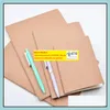 Notepads Office Business Industrialcustom Logo Kraft Paper Notebook A4 A5 B5 Student Exercise Book Diary Notes Pocketbook School Study Sup