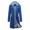 Women's Trench Coats Spring Autumn Fashion Waterproof Hooded Coat Women Zipper Long High Quality Overcoat Windbreaker