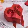 Geschenkverpackung, herzförmige Geschenkbox mit Band, Valentinstag-Verpackungsboxen, Jubiläumsüberraschung, Hochzeitsdekorationen