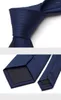 Bow Ties 2023 High Quality Brand Fashion Business Dark Blue Twill 8cm Necktie Bridegroom Wedding Tie Party For Men With Gift Box