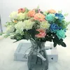 Decoratieve bloemen Kransen Simulatie Rose Bouquet 7 Big Head Diy Fake Wedding Christmas Home Decoration Party Office