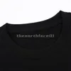 Design Luxus Mode Marke Herren T Shirt Vorder- Und Rückseite Design Brief Drucken Kurzarm Sommer Lose T-shirt Top schwarz Weiß