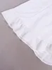 Sıradan Elbiseler Suninbox Yaz Beyaz Şifon Elbise Halter Mini Tatil Partisi Astar Zarif Alt Bemi Kadınlar için 2023