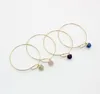 Bangle 2023 Multicolor Natural Stone Beads Copper Personality Simple Cuff Bracelets & Bangles For Women