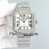 SF tw0013 Paved Diamonds M8215 Automatic Mens Watch Iced Out Big Diamonds Bezel Blue Dial Markers Diamond Steel Bracelet 2023 Super Edition eternity Jewelry Watches