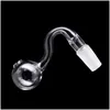Pipes à fumer Pipe en verre Bol en verre 10 mm Joint mâle Pyrex Tabac Bols à herbes Narguilé pour transparent épais clair accessoires durables Dhizb