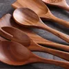 Ustensiles de cuisine 7 pièces en bois de teck cuillères antiadhésives et spatule ustensiles de cuisine pour la maison 230201