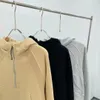 Felpe con cappuccio da donna Giacca da yoga Mezza cerniera Cappotto Abbigliamento Foro per il pollice Abbigliamento sportivo Allenamento in palestra Top con cappuccio Abiti fitness Felpe con cappuccio da corsa