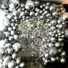 Other Event Party Supplies 137Pcs Silver Disco Foil Balloons Garland Arch Chrome Metal Globos Wedding Birthday Decoration Retro 80s Decor 230131