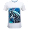 T-shirt da uomo Uomo / Donna Cool Dog Occhiali da sole Camicia stampata 3d Top estivo Manica corta T-shirt Harajuku T-shirt unisex in cotone sciolto MMA