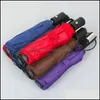 Parapluies Trois Pliants Flymatic 10K Grande Couleur Unie Ensoleillé Pluvieux Portable 8K Protection Uv Parapluie Coupe-Vent Dh1392 Drop Delivery Dhni7