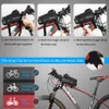 Packtaschen Westbike Fahrrad Regenfester Vorderrahmen Oberrohr Radfahren 7,0-Zoll-Telefonhülle Touchscreen-Zubehör MTB-Fahrradtasche 0201