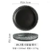 Pratos de tabela de mesa de estilo japonês Placa de cerâmica profunda Creative Householders Sopa Ocidental Sopa Vegetal