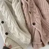 Women's Knits Tees MEXZT Vintage Harajuku Women Casual Cardigan Sweater Autumn Winter Loose Long Sleeve Korean Tops Female Preppy Style Y2k Sweater 230201