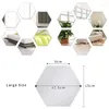 Wall Stickers YO-Acrylic Hexagonal Mirror Sticker Self-Adhesive Tiles Suitable For Family Bedroom And Living Room Decoration