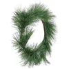 Decorative Flowers Garland Pine Needle Christmas Wreath Decor Branches Decoration Artificialdoor Simulated Front Faux Cedardecorating Pvc