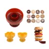 Bakgebakgereedschap 1 stks doe -het -zelf gereedschap donuts maker schimmel voedingsmiddel plastic donuts snijder fondant decor cake brood desserts bakery d dhnsk