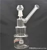 Nouvelle arrivée dab rig verre bong inline Matrix cage à oiseaux perc recycleur Bongs épais 14mm verre cendrier bong avec tuyau de brûleur à mazout en verre