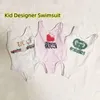 Designer Merk Hot Badpak Kinderen Eendelige Badkleding Baby Meisjes Bikini Peuter Kinderen Zomer Gedrukt Strand Zwembad Sport Badpakken Jeugd Zuigelingen Kinderkleding