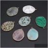 Charms Irregar Healing Labradorite Amazoniet Turquoise Stone Rose Quartz Crystal Pendant Diy Necklace Women Fashion Jewelry Dhgarden DHA4B