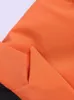 Tvådelad klänning bbwm 2023 kvinnors orange kostym set kontor damer långärmad dubbelbröst blazer mode casual kort kjol