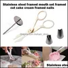 Baking Pastry Tools Accessories Cake Nails Set Icing Modeling Rose Flowers Buttercream Supplies Scissors Drop Delivery Home Garden Dhjqf