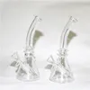 Hookahs Glass Bong Dab Oil Rigs Bubbler Mini Glass Water Pijpen met 14 mm Glijbom Stuk Glas As Catcher