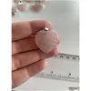 Charms Rose Quartz hart natuursteen chakra genezing hanger diy ketting oorbellen sieraden maken drop levering bevindingen com dhgarden dhm8x