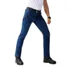 Herren Jeans Herren Stretch Mode Gerade Skinny Baggy Herren Taktische Denim Hosen Herren Cargohose