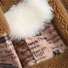 女性の毛皮のフェイクリアルウールコート女性女性のための長い濃い暖かい冬コートターンダウンカラー天然子羊ジャケット18011Women's