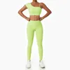 Réservoirs pour femmes Fitness Purple Yoga Soutien-gorge et Leggings Tenues Femmes Sportswear Gym Sports Set Running Vêtements d'entraînement Deux pièces