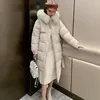 Femmes Trench manteaux chaud fourrure doublure longue à capuche Parkas veste manteau mode hiver femmes décontracté épais 2023