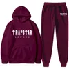 Mens Tracksuits Tracksuit Jogger Sportswear 캐주얼 스웨터 셔츠 스웨트 팬츠 스트리트웨어 풀오버 Trapstar Fleece Sports Suit Men Sets 230131