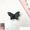 Hair Clips Barrettes Fashion Jewelry Grind Arenaceous For Womens Resin Hairpin Clip Pin Lady Girl Butterfly Barrette Drop Delivery Dhu0W