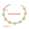 Link Bracelets Chain Variety Gold Silver Color Butterfly Women Bracelet Heart For Fashion Jewelry Wholesale VL167Link