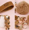 20style mignon presbytie lapin conception voiture porte-clés sac pendentif charme bijoux fleur porte-clés femmes hommes cadeaux mode PU cuir Animal porte-clés accessoires