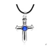 Pendant Necklaces Fairy Tail Gray Cross Sier Alloy Animation Necklace 1906 T2 Drop Delivery Jewelry Pendants Dhyno