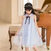 Mädchenmode Mädchen Mesh Prinzessin Kleid 2022 Sommer Kinder Adrette Kleidung Niedliche Kinder Partykleider Ärmellos #6810 0131