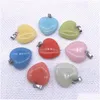 Charms Love Heart Luminous Crystal Stone Glow in the Dark Stones Pender For Colliers Bijoux faisant des femmes Men 20X6 mm Drop Dhgarden DH6O8