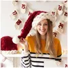 Beanie/Skull Caps New Styles Wool Knit Hats Christmas Hat Fashion Home Outdoor Party Autumn Winter Warm Xmas Gift Favor Indoor Tree Dhygq