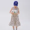 Mädchen Mädchen Ärmelloses Kleid Sommer 2022 Neue Kinder Modische Polka Dot Kleider Kinder Baumwolle Casual Kleidung #6937 0131