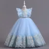 OC Chery NF40995 Flickklänningar Barnklänning Mesh Puffig kjol Princess Girl High-end pianokostym Lyxanpassning