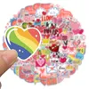 100 PCS Love Stickers I Love You Graffiti Stickers for Diy Luggage Laugh -Skateboard Skateboard Potorcycle Bicycle Dister AZ198WES086