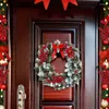 Flores decorativas Berry vermelho Picks 10 Pacote de hastes artificiais 8.46 em ramos da Borgonha Holly Berries para a árvore de Natal