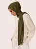 Vêtements ethniques Jersey Hijab pour femmes musulmanes Mode Voile Foulards Headwrap Dames Islam Châles Doux Élastique Bandeau Afrique