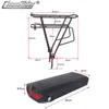 Bateria original da bateria de ebike 36V de bicicleta elétrica 48V 20AH 52V Bateria 30AH 1500W 40A BMS poderoso rack traseiro bafang bbs02 bbshd